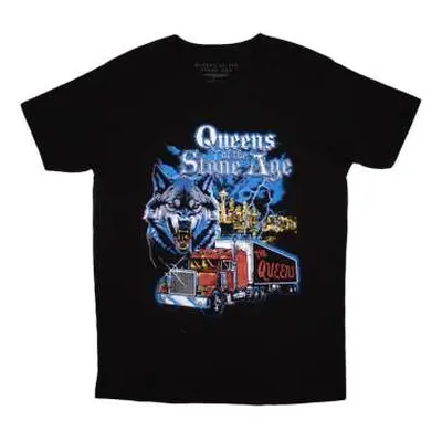 Queens Of The Stone Age Unisex T-shirt: Wold Skyline (x-large) XL