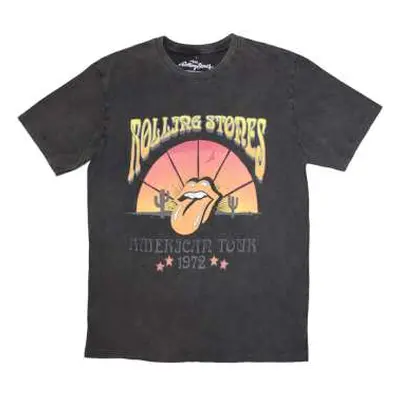 The Rolling Stones Unisex Stone Wash T-shirt: Desert '72 (x-large) XL