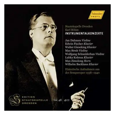 4CD Various: Karl Böhm Dirigiert Die Staatskapelle Dresden - Instrumentalkonzerte