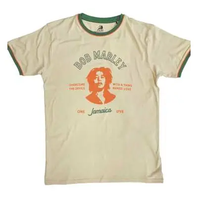 Bob Marley Unisex Ringer T-shirt: Thing Called Love (large) L