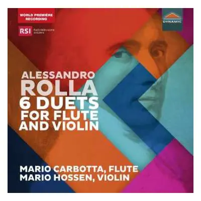 CD Alessandro Rolla: 6 Duets For Flute And Violin