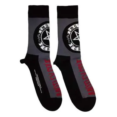 Motley Crue Unisex Ankle Socks: Pentagram Circle (uk Size 7 - 11) 42 - 47