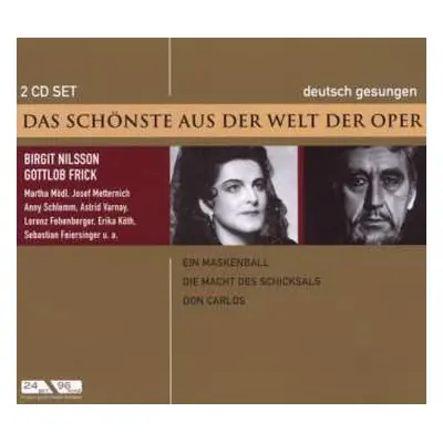 2CD Various: Das Schönste Aus Der Welt Der Oper/Ein Maskenball/Die Macht Des Schicksals/Don Carl