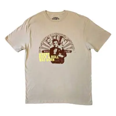 Sun Records Unisex T-shirt: Elvis Where R&r Was Born (large) L