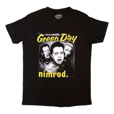 Green Day Unisex T-shirt: Yellow Pick -nimrod (small) S