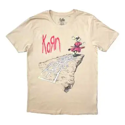 Korn Unisex T-shirt: Follow The Leader Hopscotch (back Print) (large) L