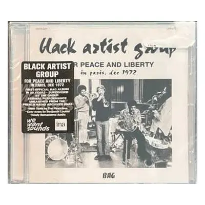 CD Black Artists Group: For Peace And Liberty