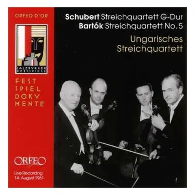 CD Franz Schubert: Ungarisches Streichquartett