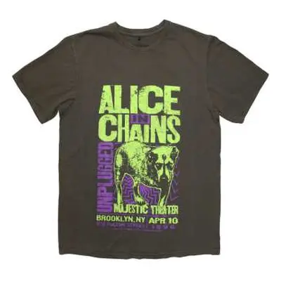 Alice In Chains Unisex T-shirt: Unplugged Dog (wash Collection) (medium) M