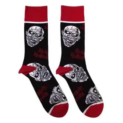 Iron Maiden Unisex Ankle Socks: Eddie Skulls (uk Size 7 - 11) 42 - 47