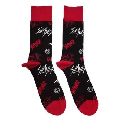 Slayer Unisex Ankle Socks: Logos Pattern (uk Size 7 - 11) 42 - 47