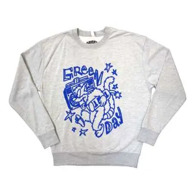 Green Day Unisex Sweatshirt: Cat Blaster (x-small) XS