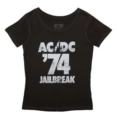 Ac/dc Unisex T-shirt: 74 Jailbreak (back Print & Ex-tour) (large) L