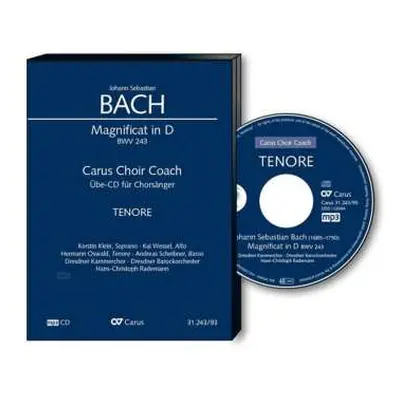 CD Various: Carus Choir Coach - Johann Sebastian Bach: Magnificat D-dur Bwv 243 (tenor)