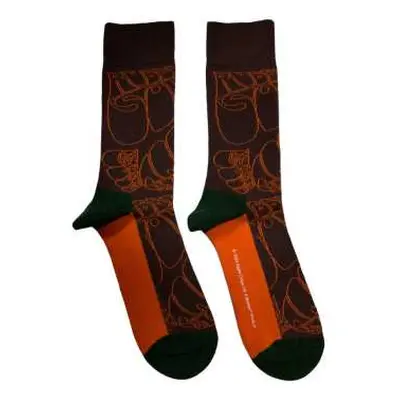 The Beatles Unisex Ankle Socks: Rubber Soul Text Outlines Repeat (uk Size 7 - 11) 42 - 47