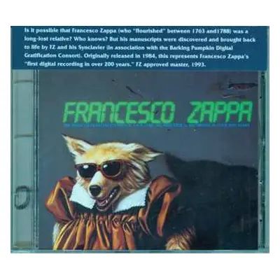 CD Frank Zappa: Francesco Zappa