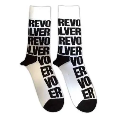 The Beatles Unisex Ankle Socks: Revolver Text Repeat (uk Size 7 - 11) 42 - 47