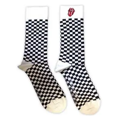 The Rolling Stones Unisex Ankle Socks: Check (uk Size 7 - 11) 42 - 47