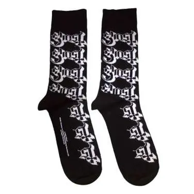 Ghost Unisex Ankle Socks: Logo Pattern (uk Size 7 - 11) 40 - 45