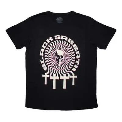 Black Sabbath Unisex T-shirt: Hypnotic Skull (large) L