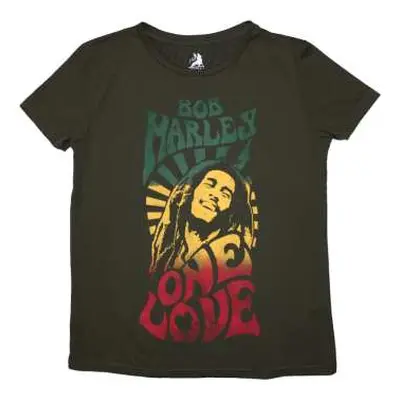 Bob Marley Unisex Stone Wash T-shirt: One Love Gradient (xx-large) XXL