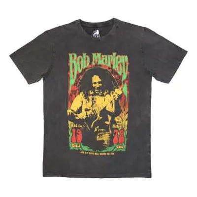 Bob Marley Unisex Stone Wash T-shirt: 1978 (medium) M