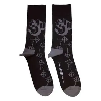 Ghost Unisex Ankle Socks: Symbol Pattern (uk Size 7 - 11) 42 - 47