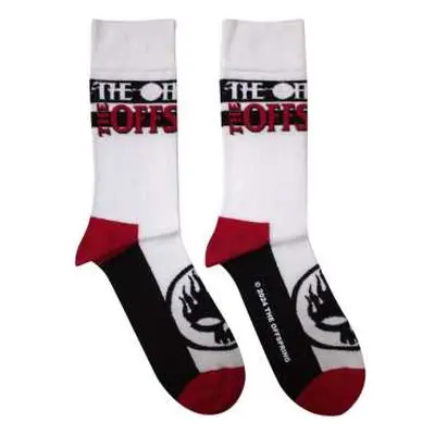 The Offspring Unisex Ankle Socks: Flaming Skull Logo (uk Size 7 - 11) 42 - 47