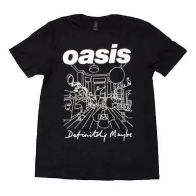 Oasis Unisex T-shirt: Definitely Maybe Line Drawing (small) S