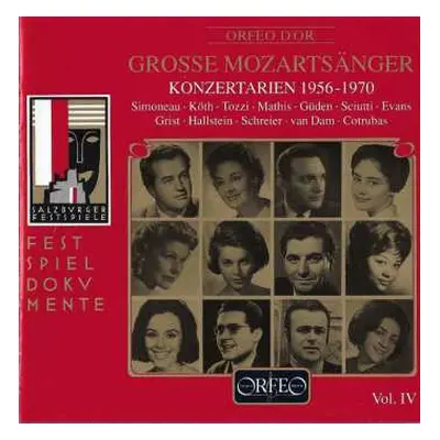 CD Various: Große Mozartsänger Vol. lV (Konzertarien 1956-1970)