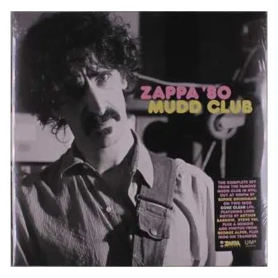 2LP Frank Zappa: Zappa '80 Mudd Club CLR | LTD