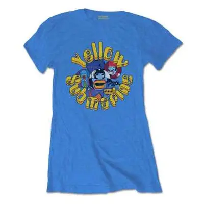 The Beatles Ladies T-shirt: Yellow Submarine Baddies (large) L