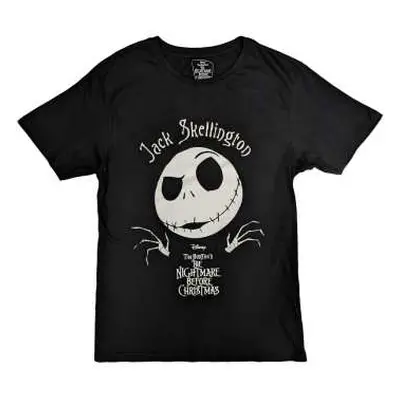 Disney Unisex T-shirt: The Nightmare Before Christmas Jack Head (embellished) (medium) M