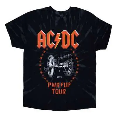 Ac/dc Unisex T-shirt: Pwr-up Tour '24 Cannon (ex-tour) (xx-large) XXL