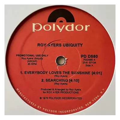 LP Roy Ayers Ubiquity: Everybody Loves The Sunshine