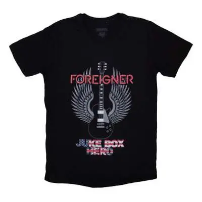 Foreigner Unisex T-shirt: Juke Box Hero (large) L