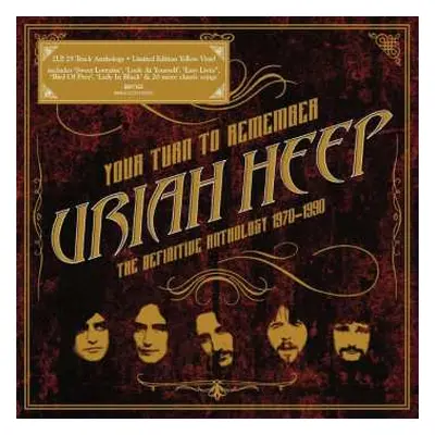 2LP Uriah Heep: The Definitive Anthology 1970-1990 (yellow Vinyl)