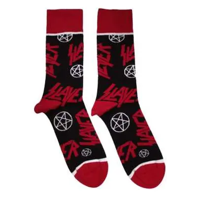 Slayer Unisex Ankle Socks: Logos And Pentegrams (uk Size 7 - 11) 42 - 47