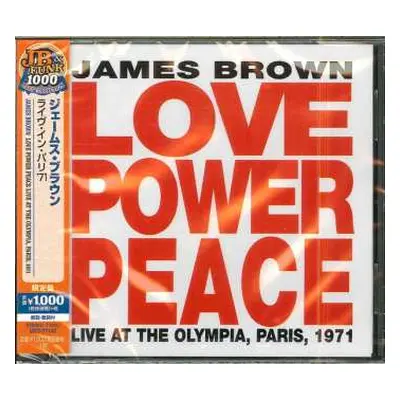 CD James Brown: Love Power Peace - Live At The Olympia, Paris, 1971 LTD