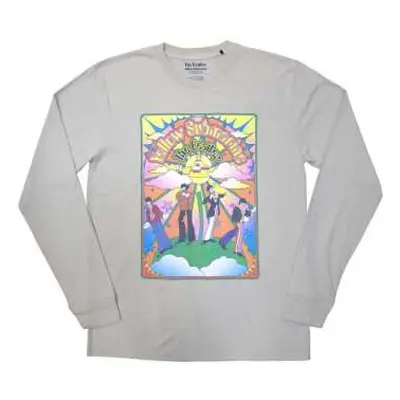 The Beatles Unisex Long Sleeve T-shirt: Yellow Submarine Tracklist (back Print) (xx-large) XXL