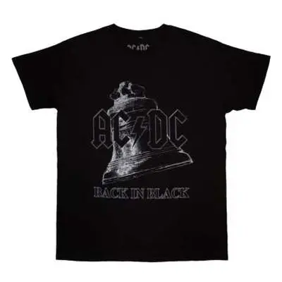 Ac/dc Unisex T-shirt: Back In Black Bell (xx-large) XXL