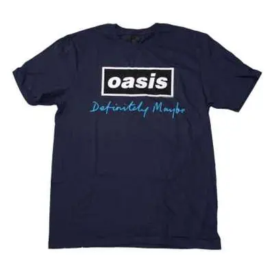 Oasis Unisex T-shirt: Definitely Maybe Text Logo (x-large) XL