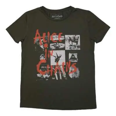 Alice In Chains Ladies T-shirt: Albums Montage (medium) M