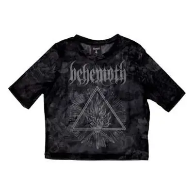 Behemoth Ladies Crop Top: Furor Divinus (mesh) (x-large) XL