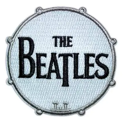 The Beatles Woven Patch: Drum Logo Large (standard) Standard