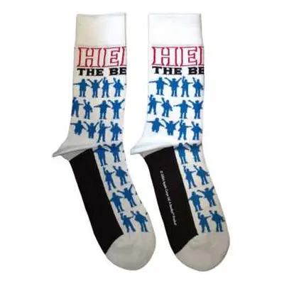 The Beatles Ankle Socks: Help Silhouettes Repeat