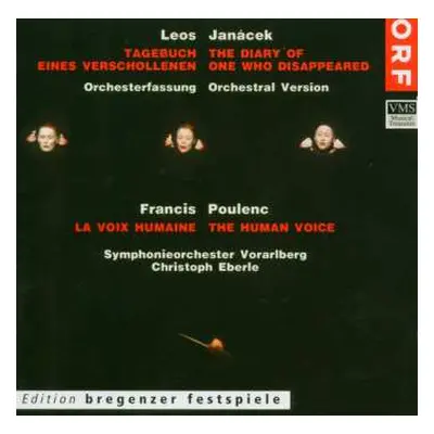 CD Leoš Janáček: Tagebuch Eines Verschollenen (orchesterfassung/in Deutscher Sprache)