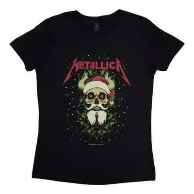 Metallica Ladies T-shirt: Santa Horns (medium) M