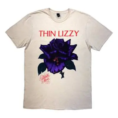 Thin Lizzy Unisex T-shirt: Black Rose Tracklist (back Print) (small) S