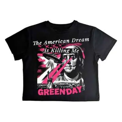 Green Day Ladies Crop Top: American Dream (small) S